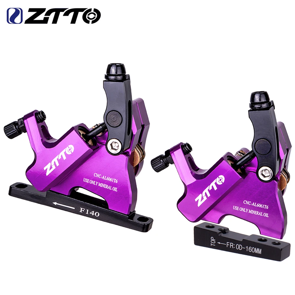 

ZTTO Flat Mount Hydraulic Gravel Road Bike Brake CX Rotor Disc Brake Mechanical Wire Pull Bicycle Caliper CNC Metal Pads 105