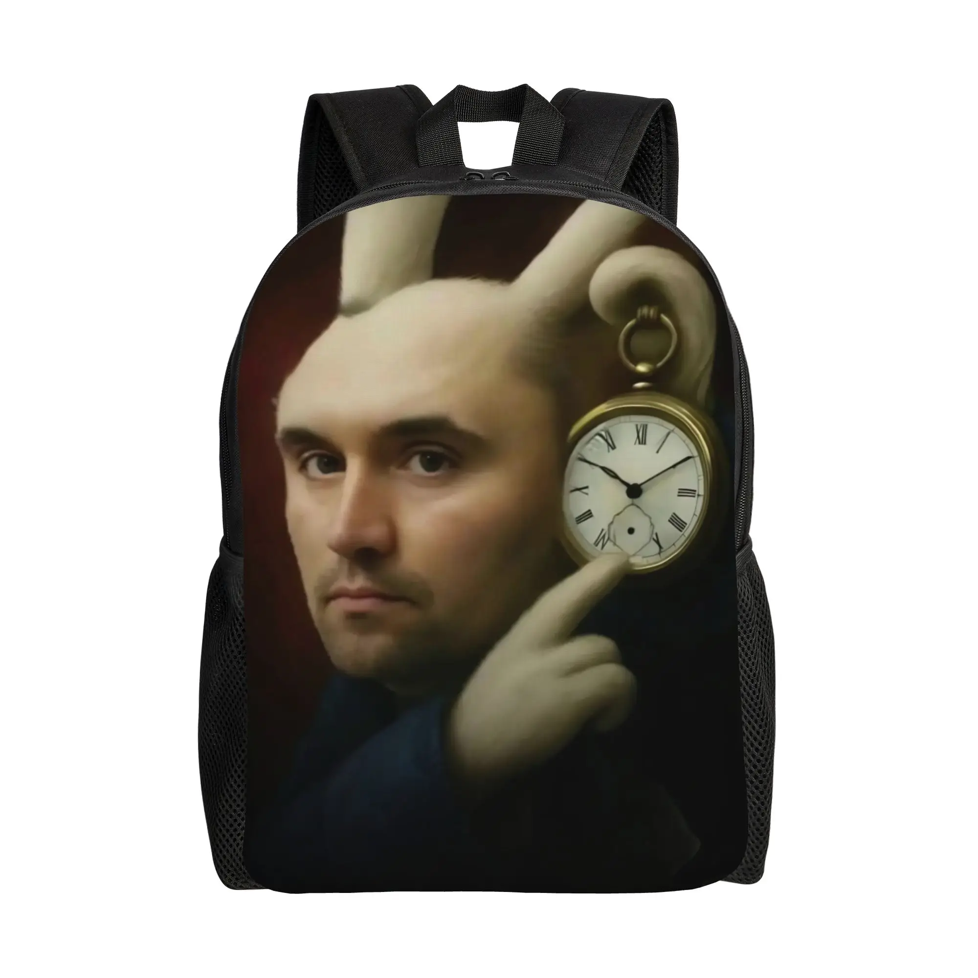 

Charlie Kirks Rabbit Clock Backpack for Men Women Cool High School Hiking Travel Daypack Funny Meme Laptop Canvas Bags Sports