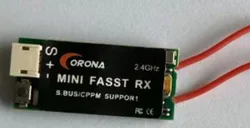 Mini fasst 2.4Ghz FUTABA FASST Compatible Receiver 10C 12FG 14SG 16SZ 16SG 18SZ For RC Model Airplane