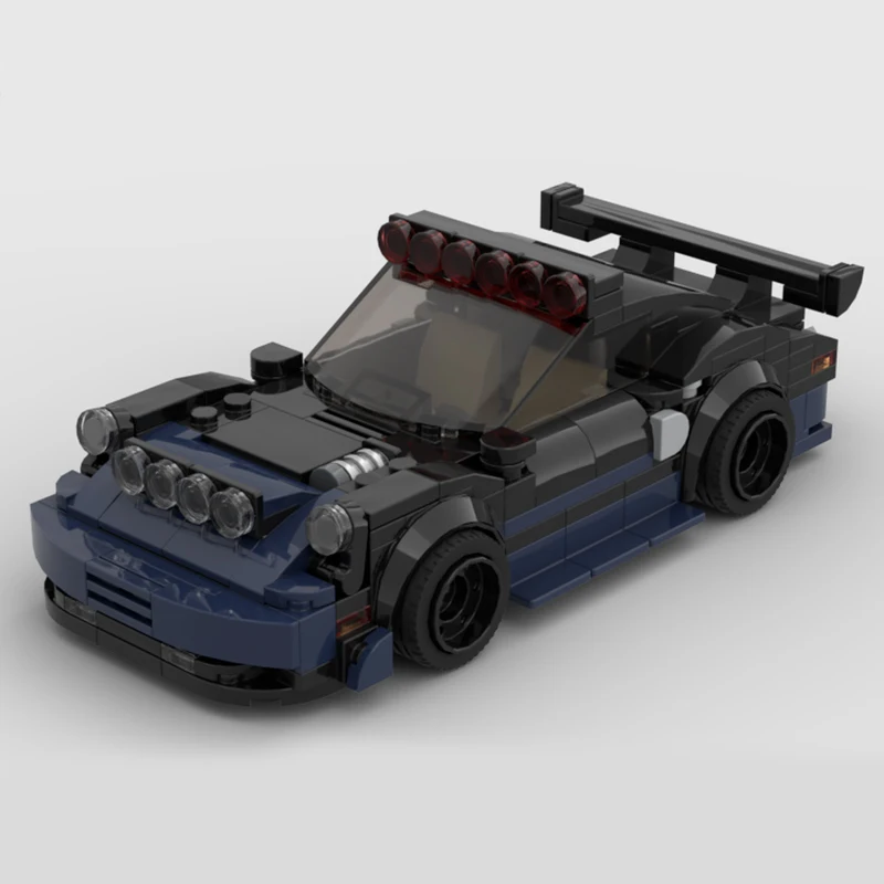 Popular Anime Model MOC Building Bricks Hypercar 930 Turbo Modular Technology Toys Suit Gifts Holiday Assemble Display