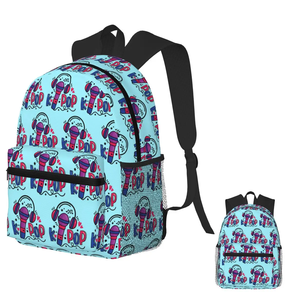 

Kpop Student Backpack School Bag Hiking Travel Daypack for Men Women Fashion Bookbag Shoulder Bags