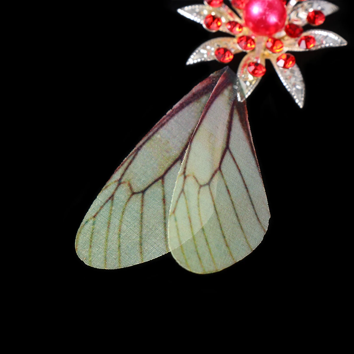 

20 Pcs Yellow Dragonfly Wings Hanging Decor Artificial Earring Accessories Handmade Supplies Durable Wing Shape Design Jewelry