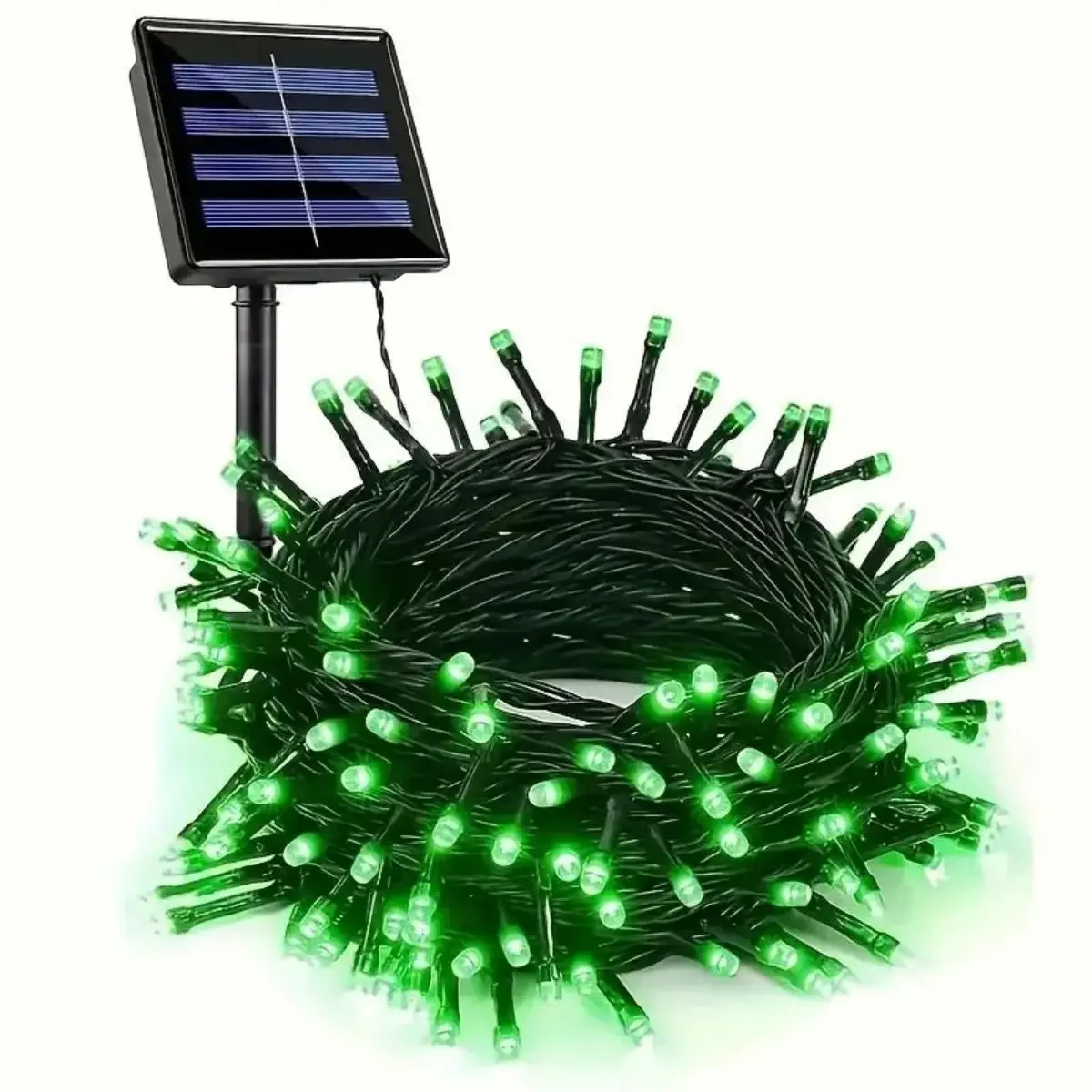 

1pc Solar Powered Green String Lights, 8 Lighting Modes, Waterproof Outdoor Decoration Halloween, Garden, Party, Holiday