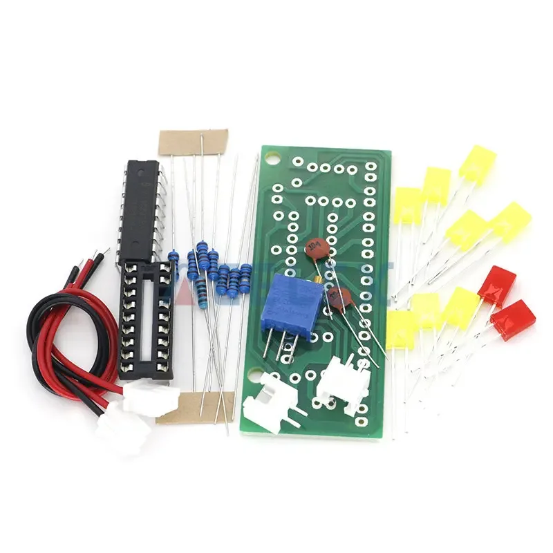 LM3915 10 LED Sound Audio Spectrum Analyzer Level Indicator Kit DIY Electoronics Soldering Practice Set