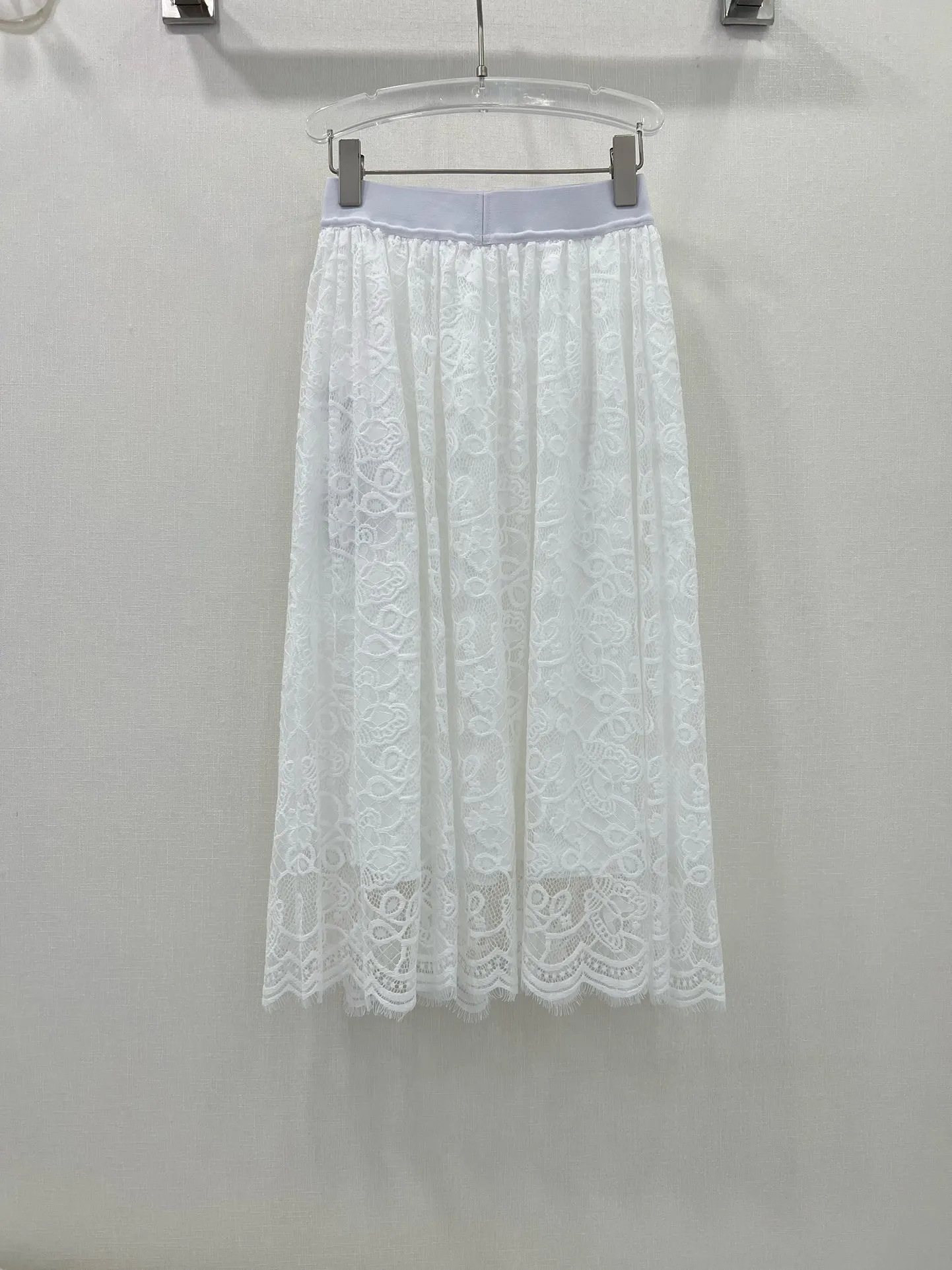 2024 early spring fashionable new women's clothing Water Soluble Lace Skirt 0321