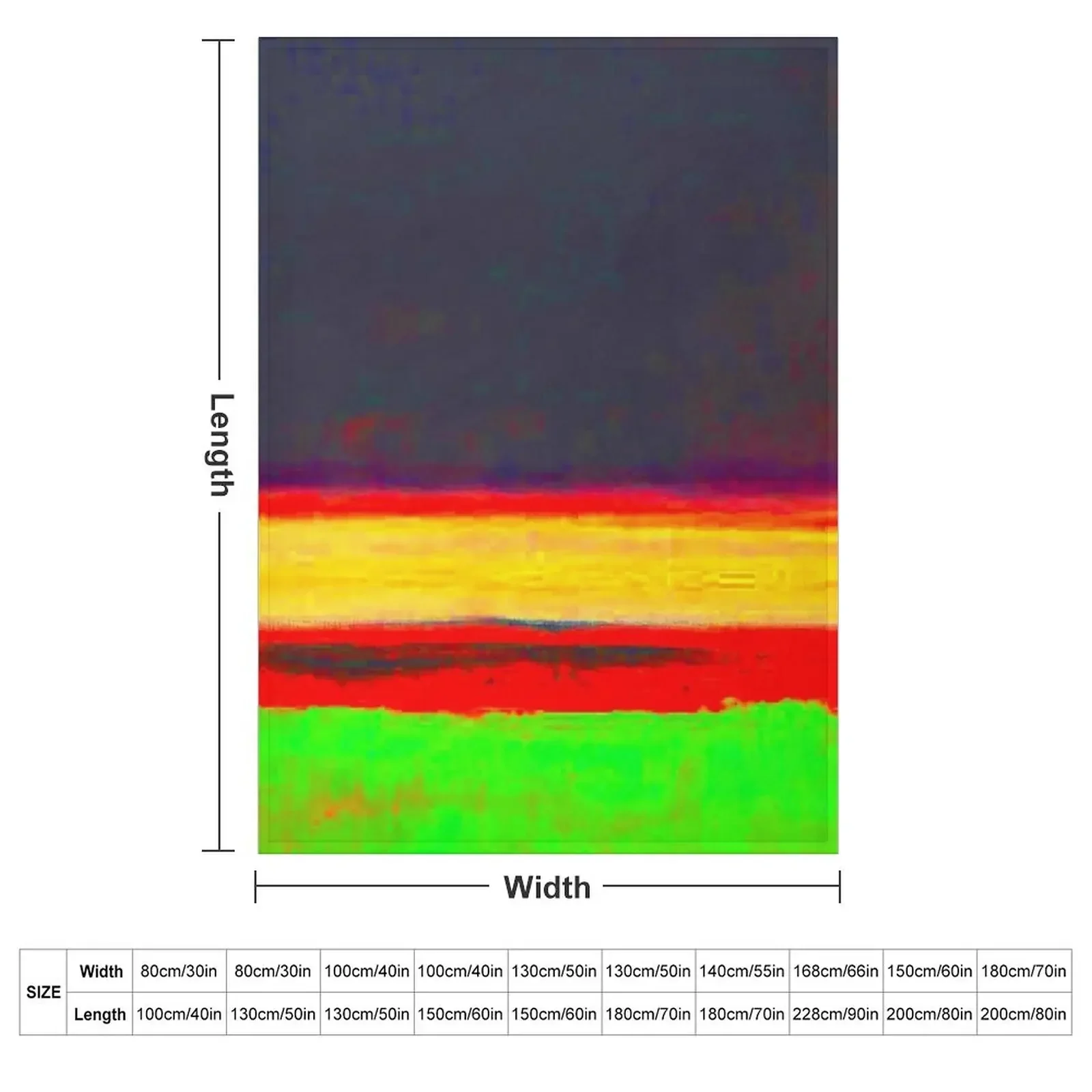 Artwork by mark rothko Throw Blanket couch cozy soft plush fuzzy picnic outdoor blanket