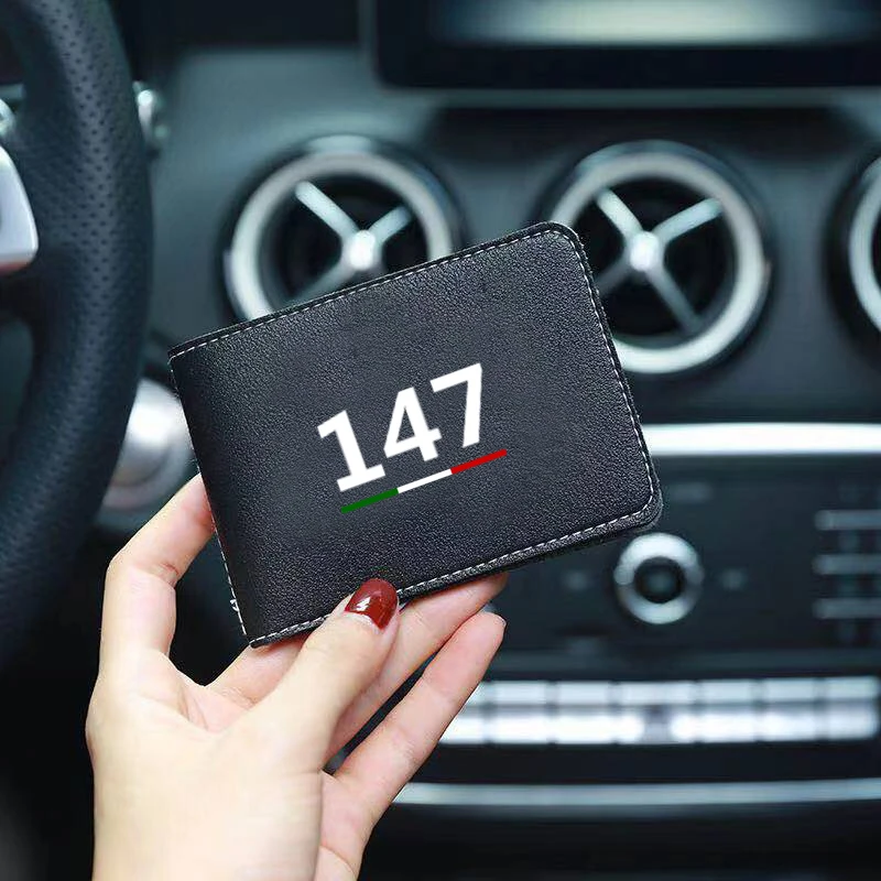 

Auto Driver License Cover PU Leather Car Driving Documents Case Credit Card Holder For Alfa Romeo 147 Auto Accessories