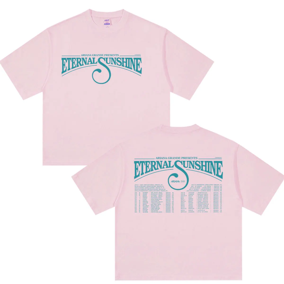 Sängerin Ariana Grande Eternal Sunshine Tour 2026 Bedruckte T-Shirts für Männer und Frauen Retro Oversized Baumwoll-T-Shirt Kleidung Mode T-Shirt – Detail 4