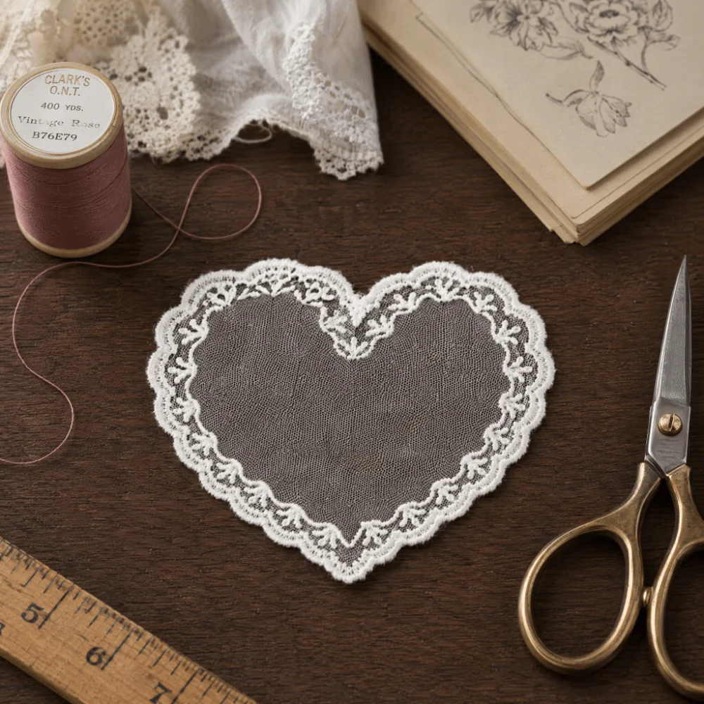 Heart-shaped Lace Place Cards Lace Design Name Cards Wedding Name Tags Table Setting Decor Place Cards Romantic Table Decor
