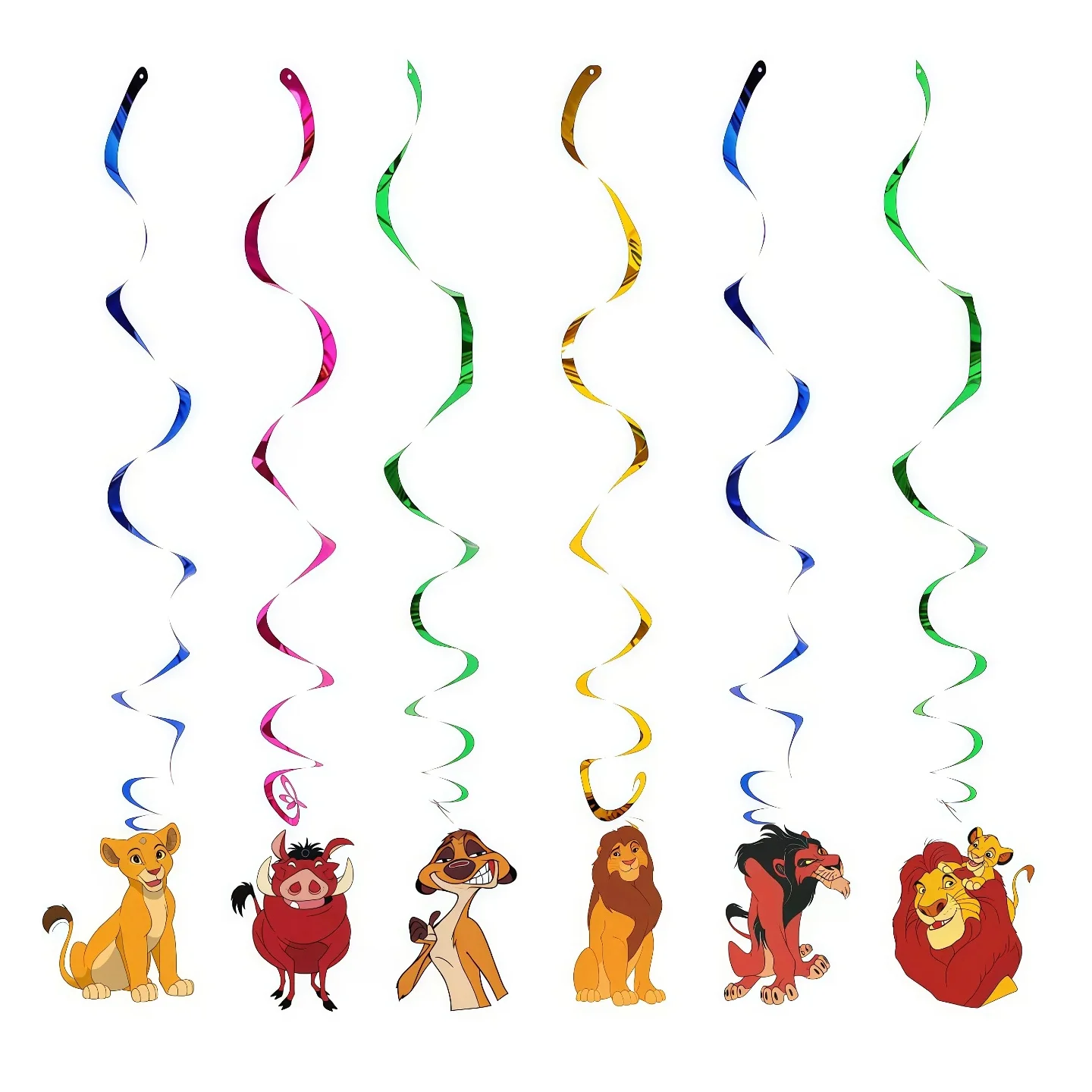 König der Löwen Simba Geburtstagsparty Dekorationsset Happy Birthday Banner Tortendekoration Luftballons für Kindergeburtstag Partyzubehör – Detail 6