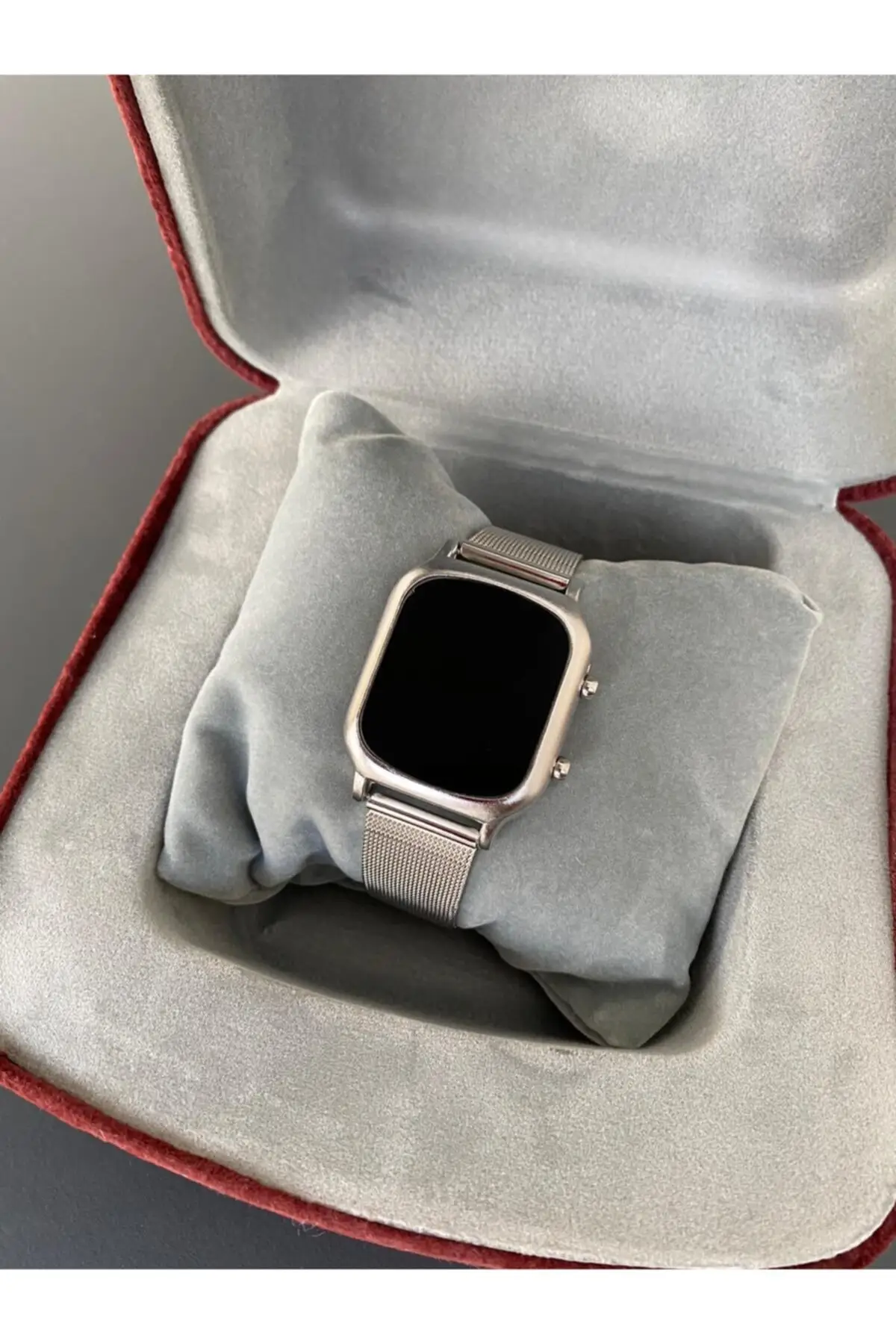 Reloj de pulsera Digital Unisex, Color plateado