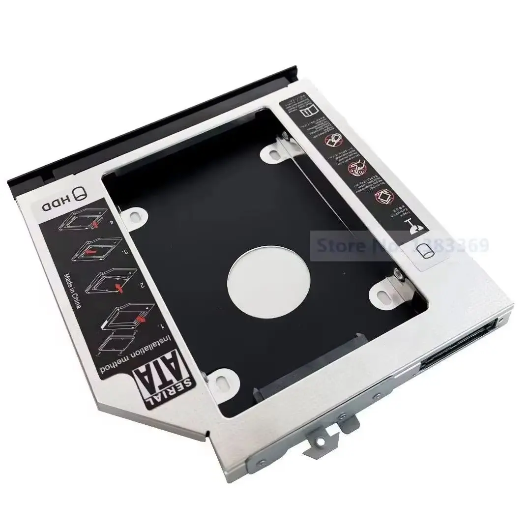 With Front Panel Bezel 2nd Secondary 2.5 HDD Hard Drive Optical bay Caddy Bracket Frame for HP EliteBook 8560w 8570w 8760w 8770w