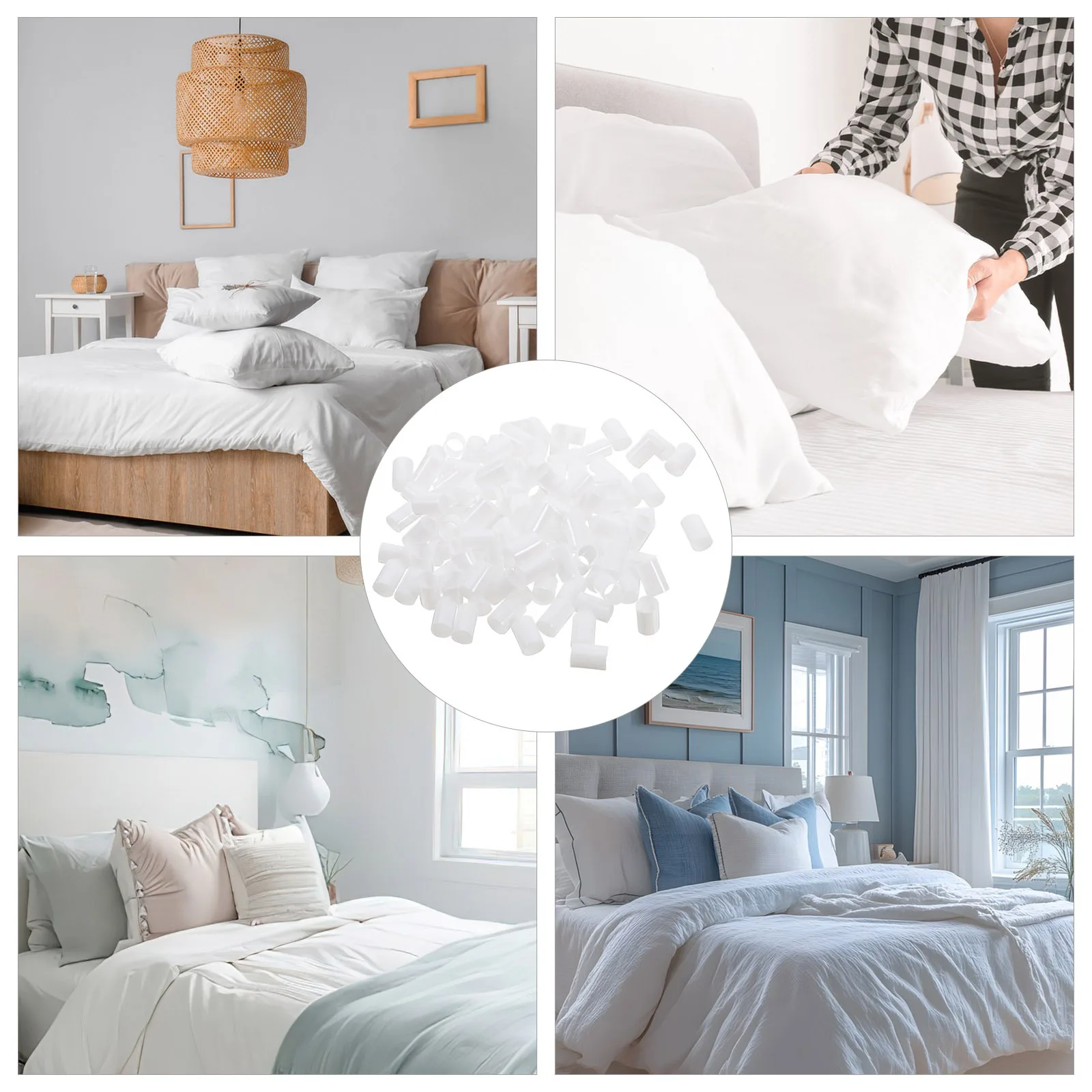 500G Pe Pipes Pillow Filling Soft Supportive Breathable For Home Office Travel Multi-Scenario Use Mini Fuse Beads Kit Stuffing