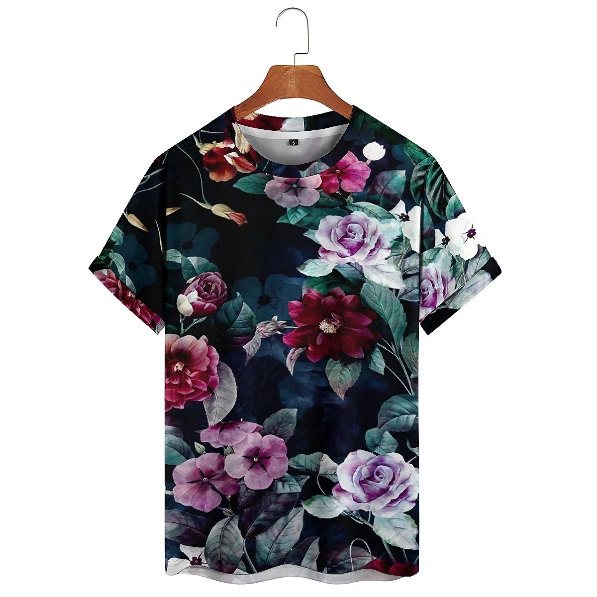 Men's 3D Printed Short-sleeved Party T-shirts with Printed Short Sleeves