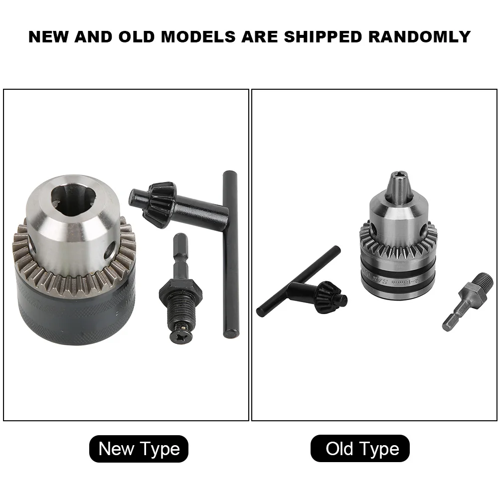Комплект адаптеров для сверлильного патрона 3,0-16 мм 1/2-20UNF Ключевой сверлильный патрон с адаптером с шестигранной головкой Сверлильный патрон с ключом Электрический сверлильный патрон