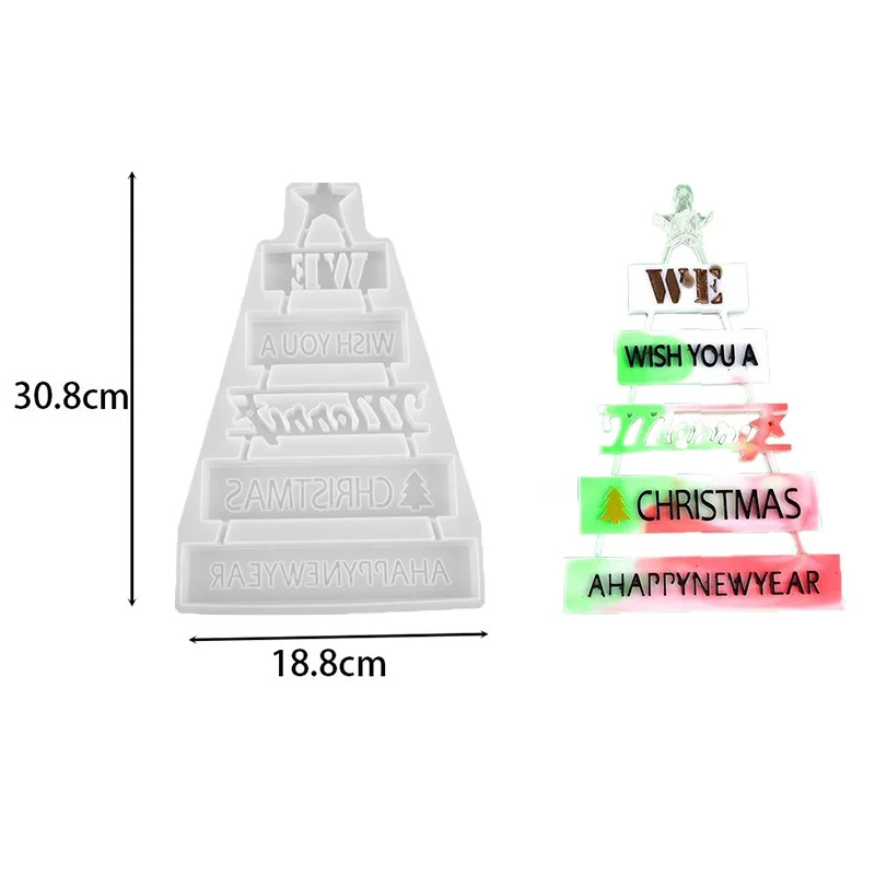 

Рождественская елка, подвесная силиконовая форма, инструмент «сделай сам», изготовление ювелирных изделий, силиконовая форма из смолы, литейная форма, украшение