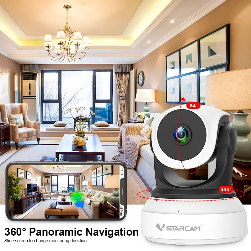 VStarcam 1080P IP Camera Wireless 2.4G Wifi Camera Surveillance Security Camera IR Intercom Motion Detection APP Mobile View