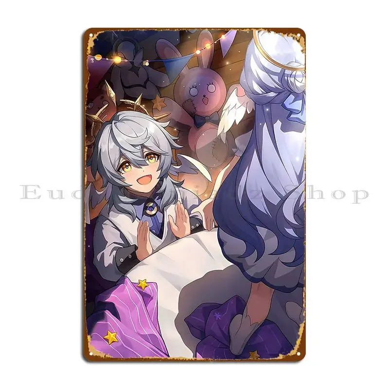 Robin And Sunday Honkai Star Rail Metal Plaque Poster Custom Painting Garage Cave Cinema Tin Sign Poster