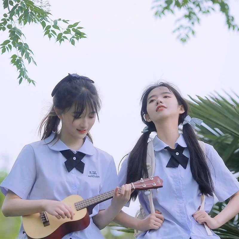 태국 섹시한 제복 스커트 학교 소녀 고등학교 프레피 스타일 학생 JK 제복 클래스 유니폼 Seifuku 태국 학교 드레스