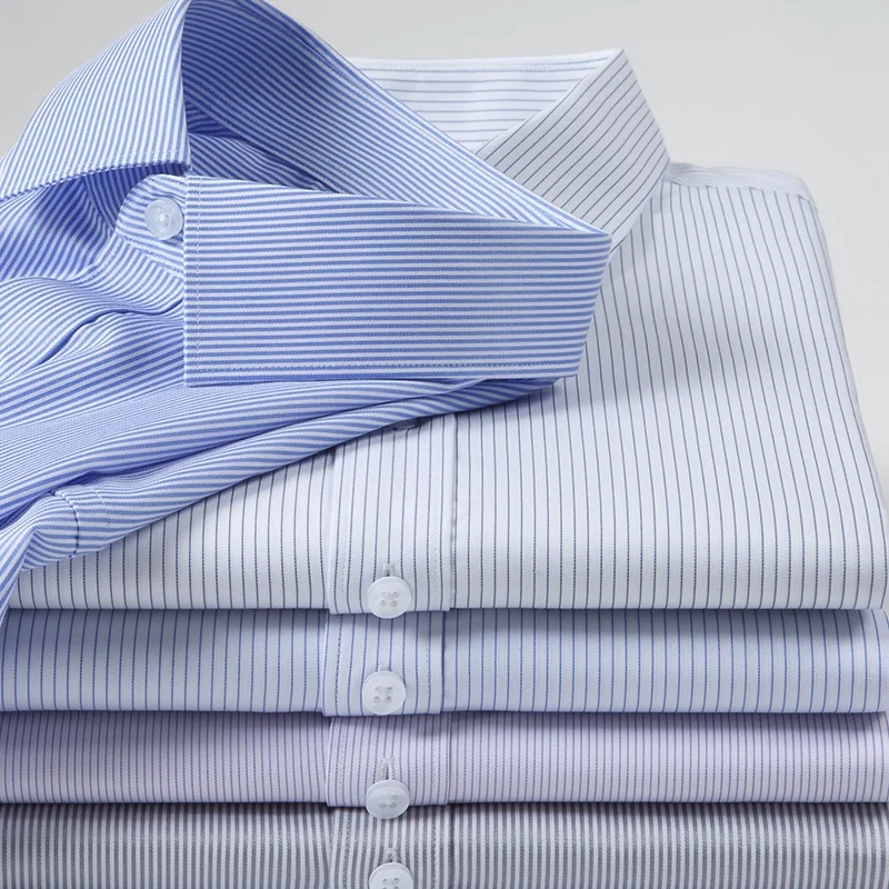 Wysokiej jakości, elastyczne, koszula męska koszule sukienka z długim rękawem dla mężczyzn Slim Fit Camisa, biała koszula w biznesowa bluzka społecznościowych