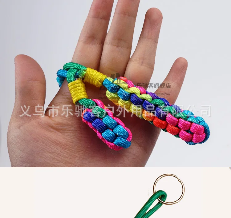 4mm Rainbow Colors Cord Rope III 7 Strand Parachute Lanyard Rope Climbing Camping Survival Equipment Paracord Bracelet