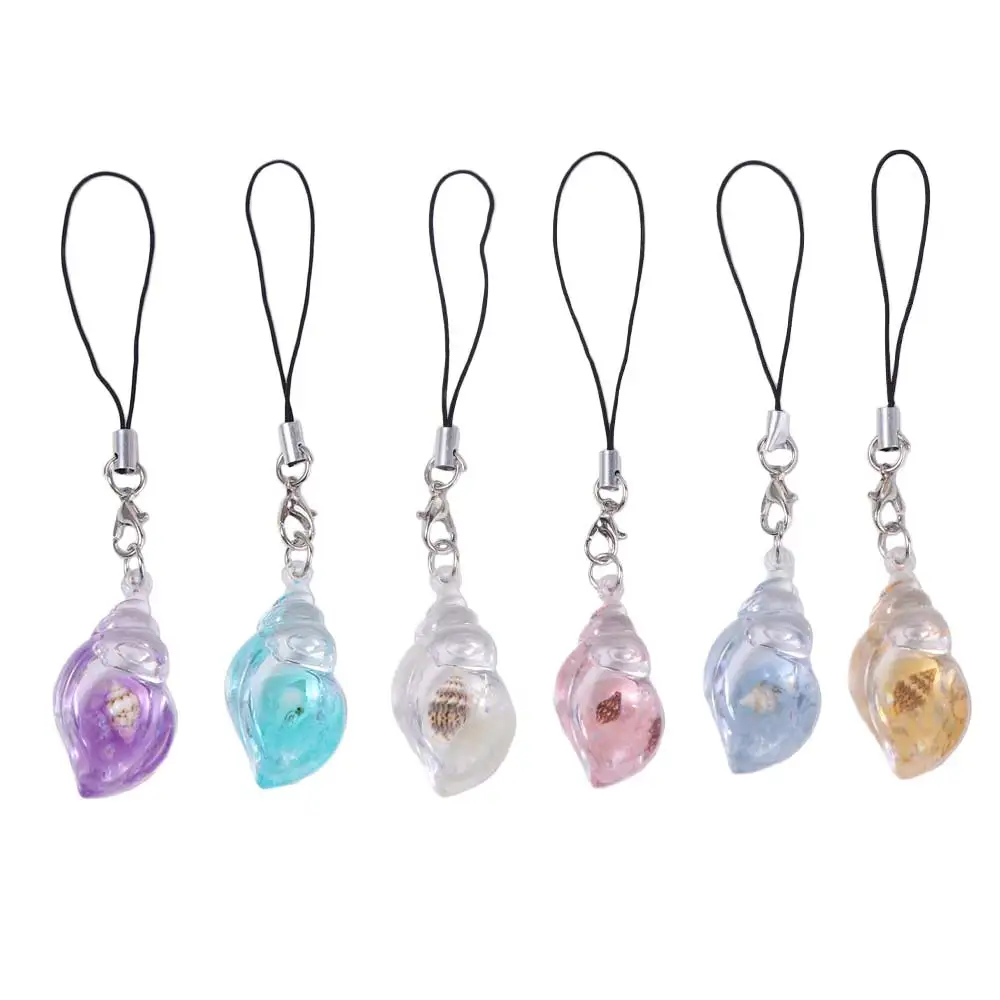 Hanging Cord Conch Mobile Phone Chain Night Glow Pendant Phone Hanging Rope Kawaii Keychain Mobile Phone Strap Phone Charms