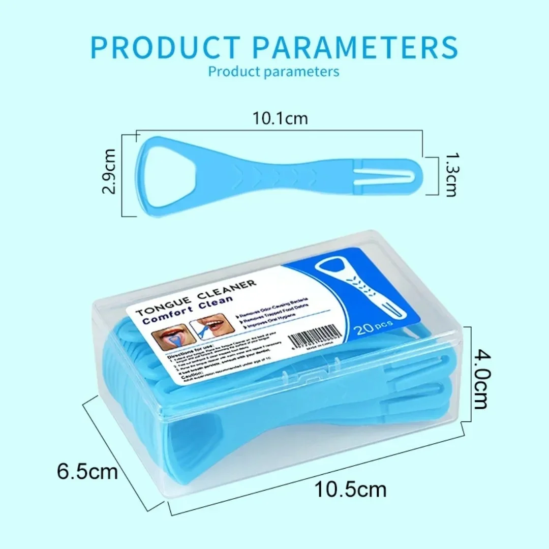 -Tongue Scraper For Adult Disposable Tongue Cleaning Tool Plastic Mouth Scraper Travel Convenient Oral Hygiene Care Appliances