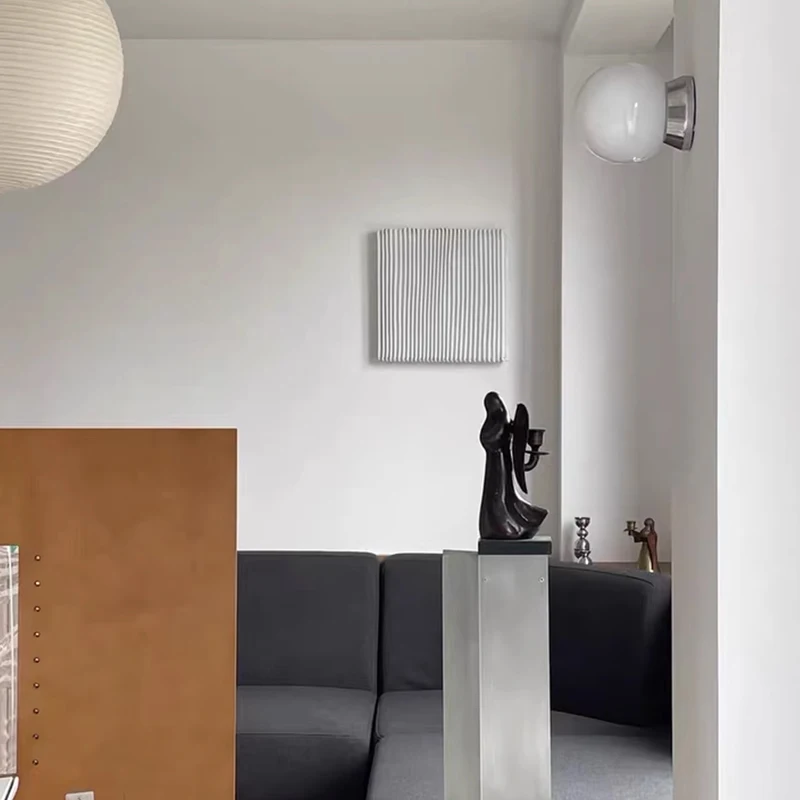 الشمال مصمم الفولاذ المقاوم للصدأ رقيقة جدا مربع مصابيح الحائط بهو حائط الخلفية ديكور المدخل غرفة نوم الداخلية ضوء عمودي #4