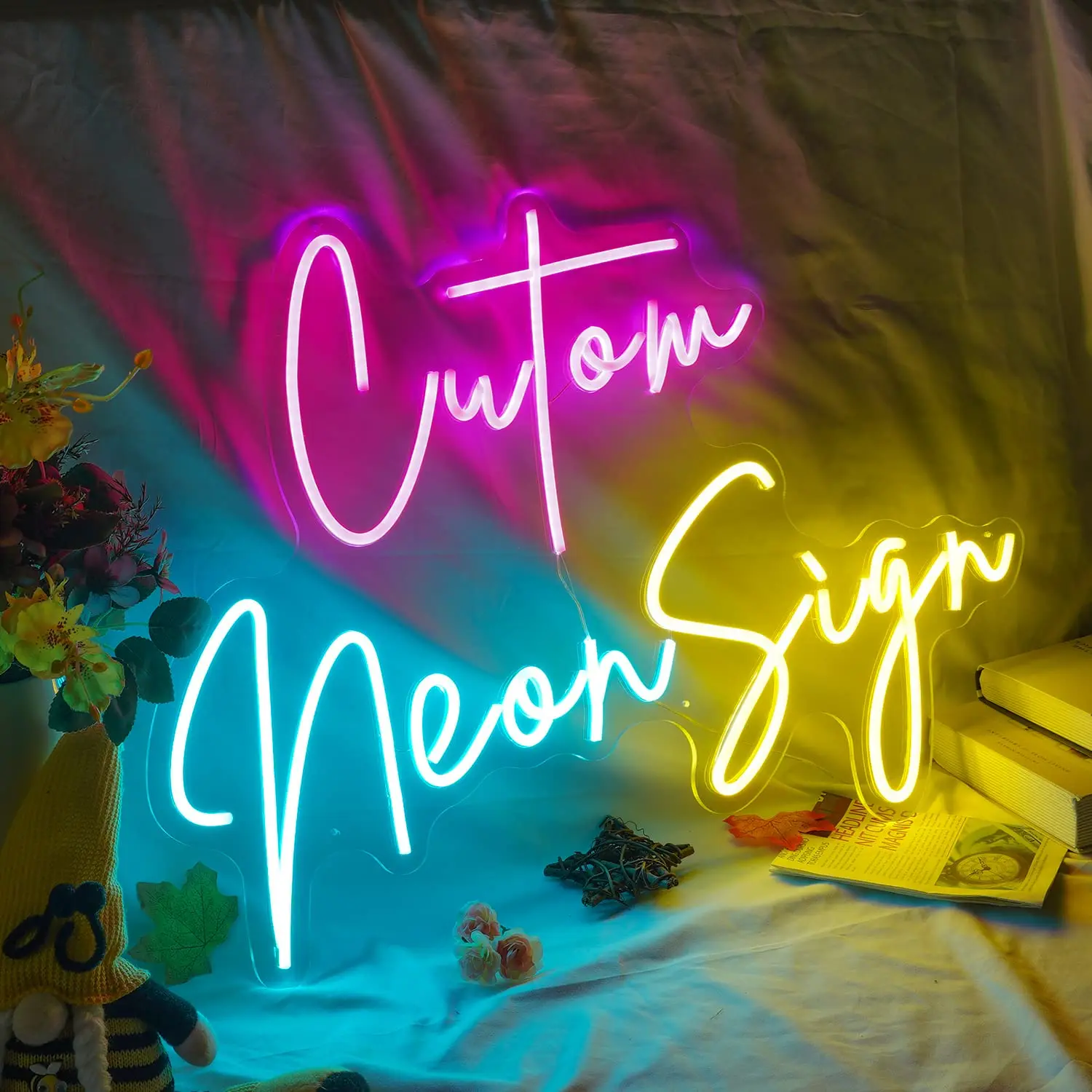 Sign Custom Neon Signs for Bedroom, Wedding Party, Personalized Neon Sign for Wall Art, Birthday Gift Giving Name Neon Lights