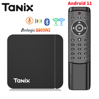 Tanix W2 Amlogic S905W2 Smart tv box Android 11 2GB 16GB 2.4G 5G Dual WiFi AV1 Set Top Box BT 4K Media player HDR10+ tvbox TX3