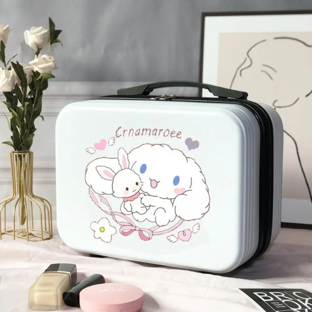 Sanrioed Hello Kitty My Melody valigia borsa cosmetica Kawaii Anime custodia per trucco ad alta capacità custodia portatile da viaggio regalo