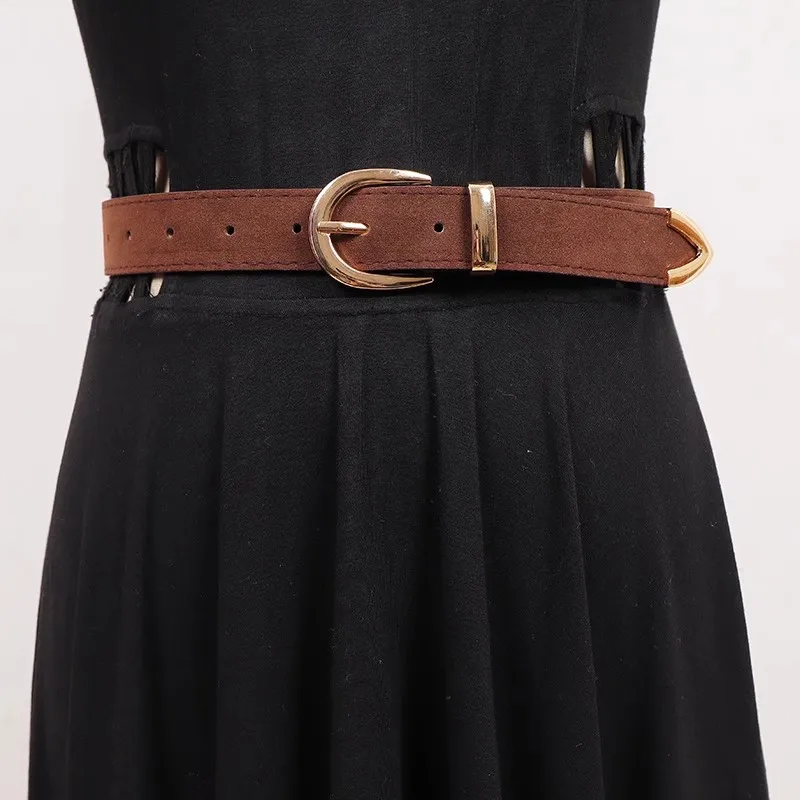 المرأة موضة فو الجلد المدبوغ بولي Leather الجلود فستان Cummerbunds الكورسيهات حزام أحزمة الديكور حزام ضيق R2572