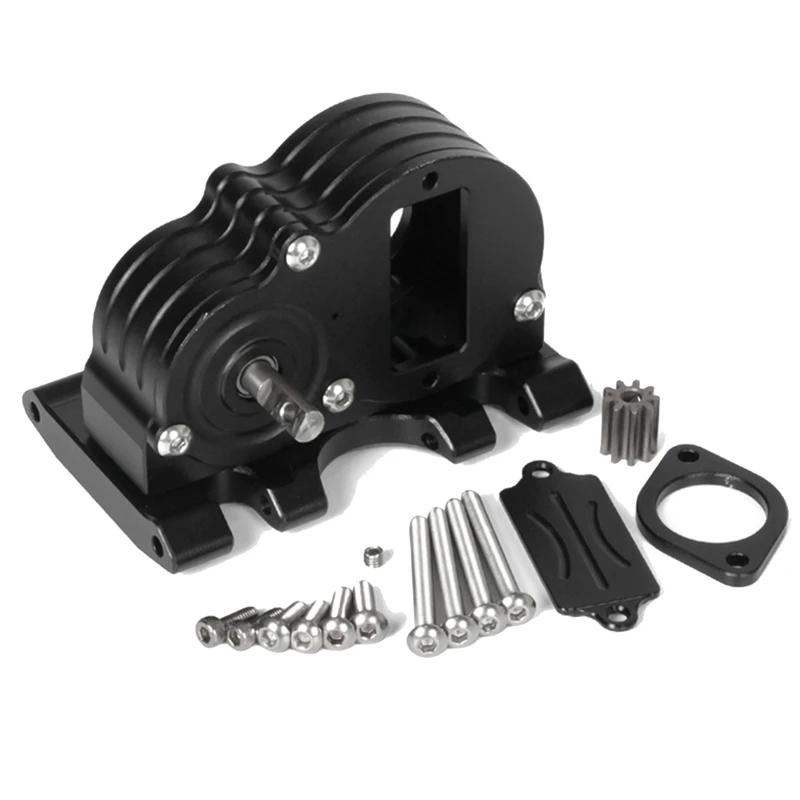 Lower Center Of Gravity Transmission Gearbox With Skid Plate For 1/10 RC Crawler Axial SCX10 I II III Capra