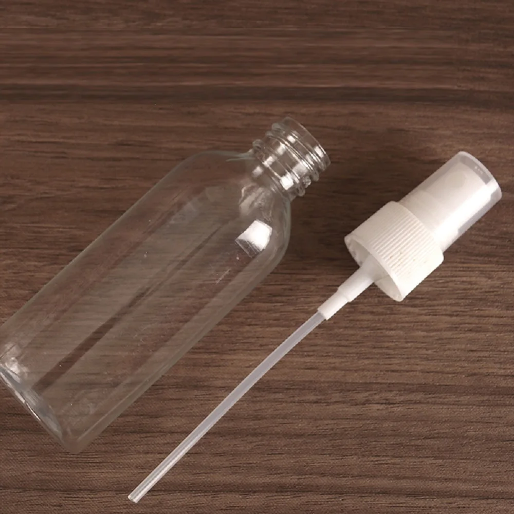 10ml 30ml 60ml Empty Spray Bottles Plastic Perfume Vials Clear White Refillable Cosmetic Packing Container