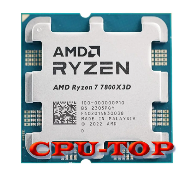 AMD Ryzen 7 7800X3D R7 7800X3D 8-Core 16-Thread 96M 5.0 GHz لعبة سطح المكتب معالج وحدة المعالجة المركزية 100- 100000910 مقبس AM5 بدون مبرد #3