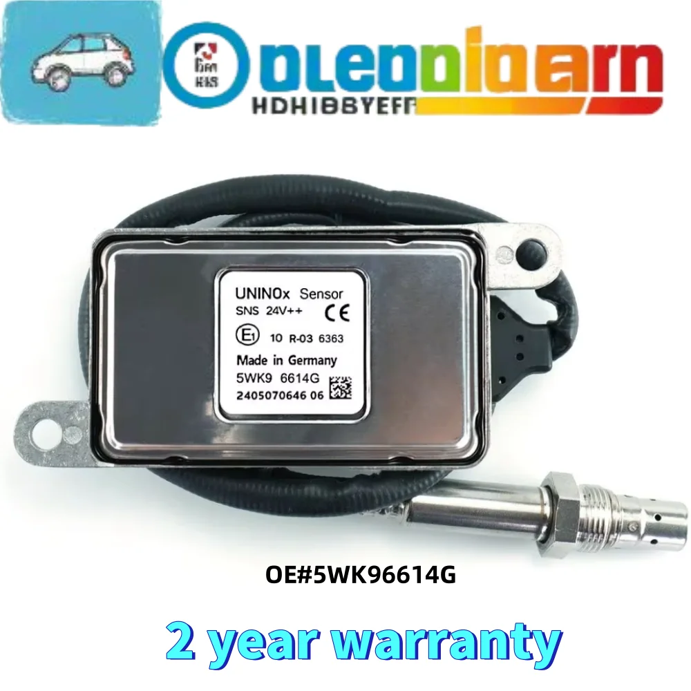 

New Nitrogen Oxygen NOX Sensor 5WK96614G 5WK9 6614G 24V Citroen Uninox Truck For Diesel Engine