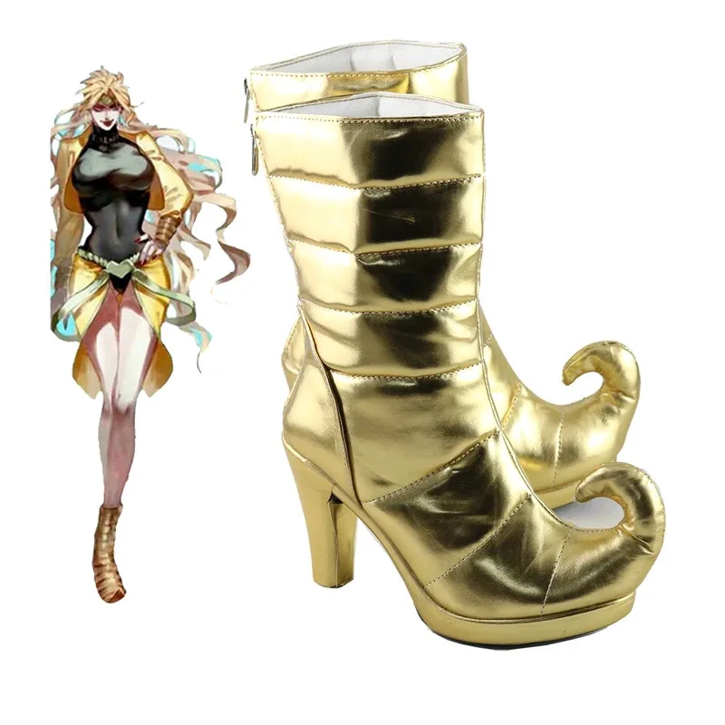 

CyAnime Dio Brando Cosplay Shoes Dio Brando Female Version High Heels Shoes For Women Men Halloween Party