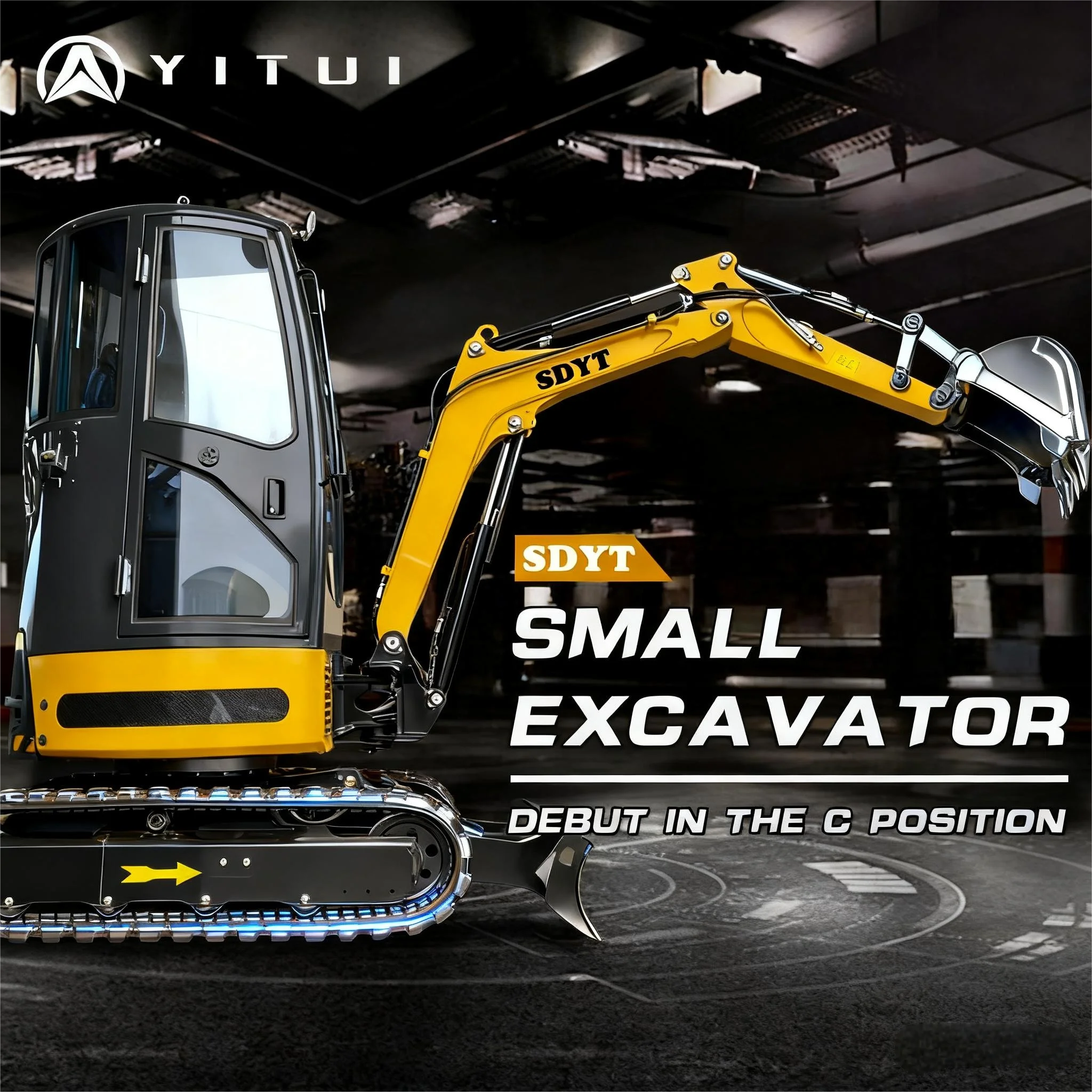Can Dig Frozen Soil Mini Excavator Multifunction Multiauxiliary Tools Large Arm Side Swing Mini Excavator Customized