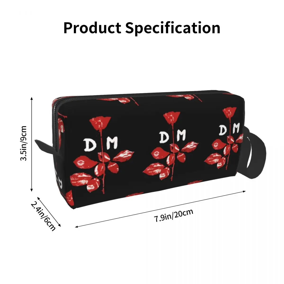 Cute Electronic Rock Depeche Cool Mode Travel Toiletry Bag for Women Makeup Cosmetic Organizer Beauty Storage Dopp Kit