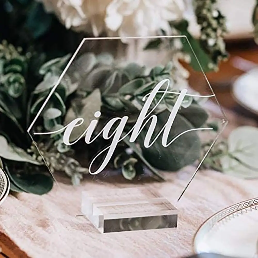 

Wedding Supplies Photos Clips Picture Cards Display Stand Clamps Stand Place Card Acrylic Sign Holder Table Numbers Holder