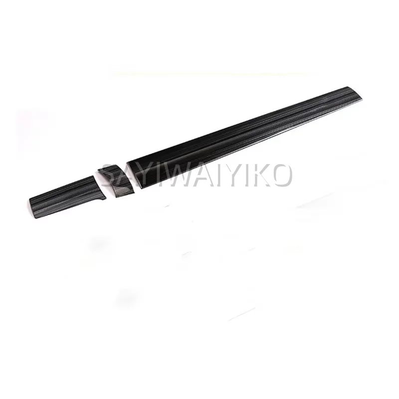 For Honda Civic 2016-2017 3Pcs Stainless Steel Color Car Interior Front Center Control Dashboard Stripe Cover Trim