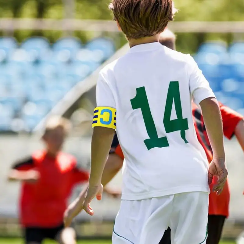 축구 캡틴 밴드 스포츠 암밴드, 낙하 방지 조정 가능한 플레이어 밴드, 축구 게임 액세서리, 탄성 캡틴 암 밴드