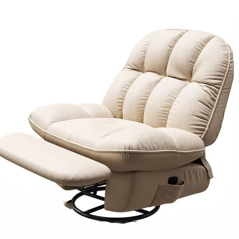 Nordic Green Chair Luxury Ergonomic Rocking Lazy Sofa Chair Living Room Design Poltrona Reclinabile Japanese House Furniture image 6