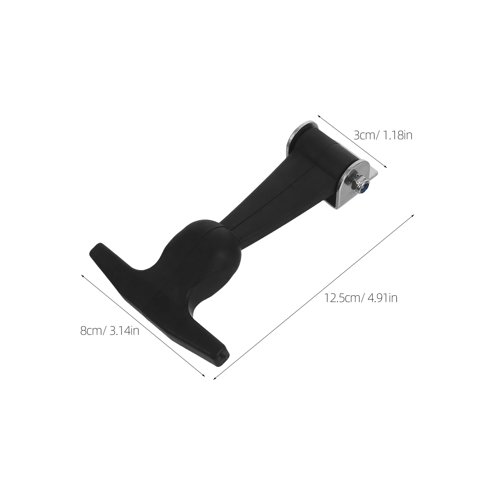 2Pcs Durable Stainless Steel Latch T-Handle Hasp for Tool Box Industrial Hood Engine Secure Tool Storage Easy Grip