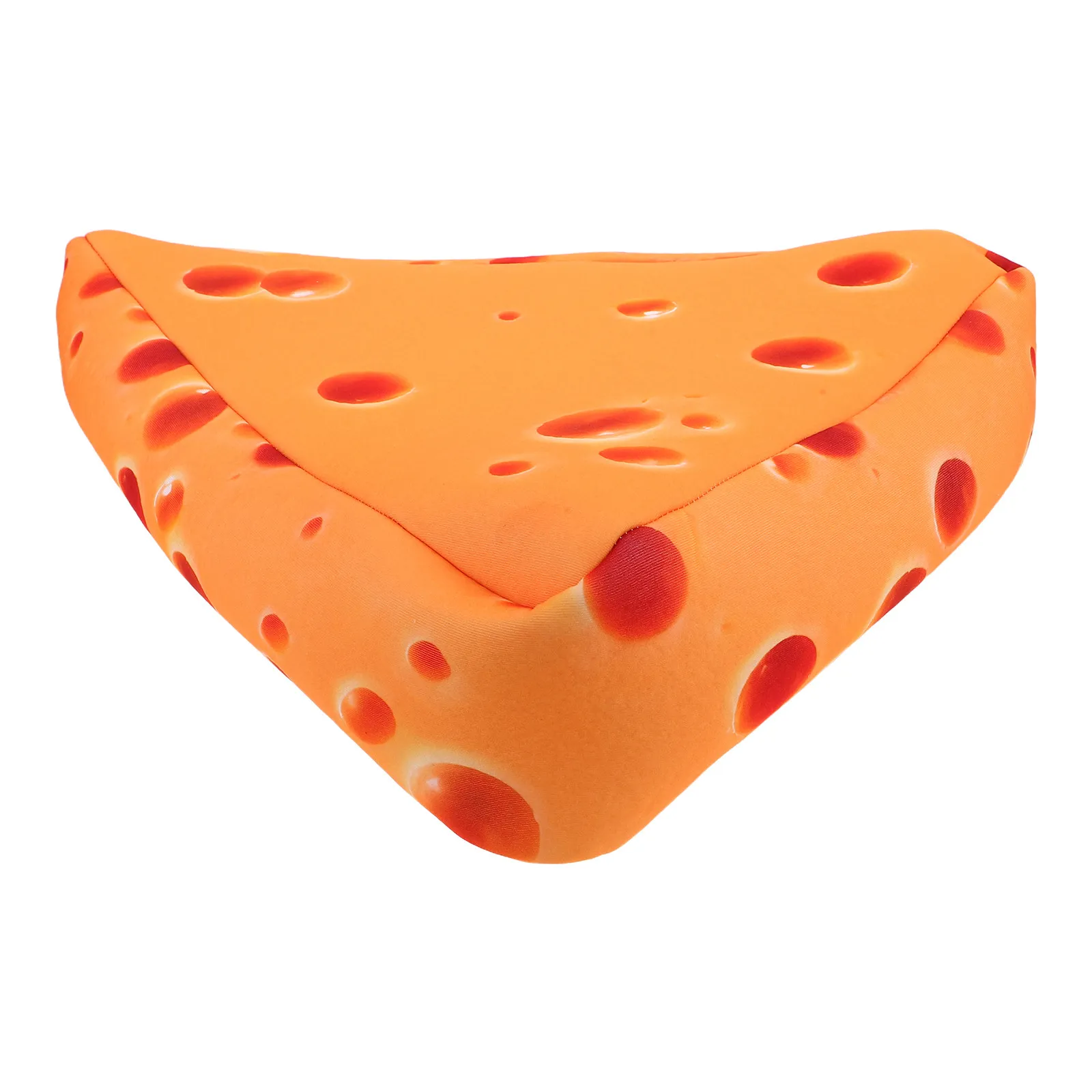 Chapéu Reutilizável em Formato de Queijo, Leve e Macio, com Almofadas de Algodão Composto, Acessório Divertido para Fantasia de Comida, Ideal para Festas de Aniversário e Halloween