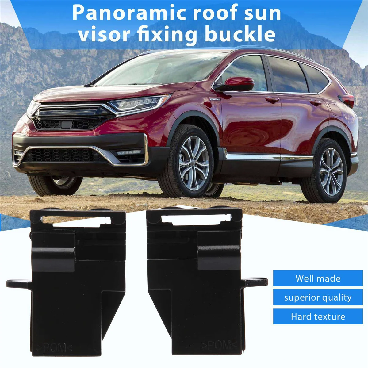 For Honda CRV Breeze RW Panoramic Sunroof Sun Visor Fixed Buckle Sun Shade Clip Roller Blind