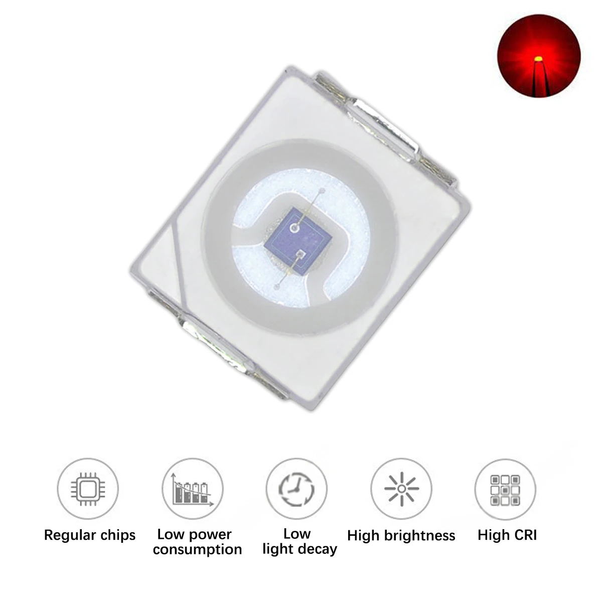 Fotodiodo SMD 3528IR 940/850 nm y emisor IR combinado, fotorreceptor LED de chip grande para aplicaciones de sensores