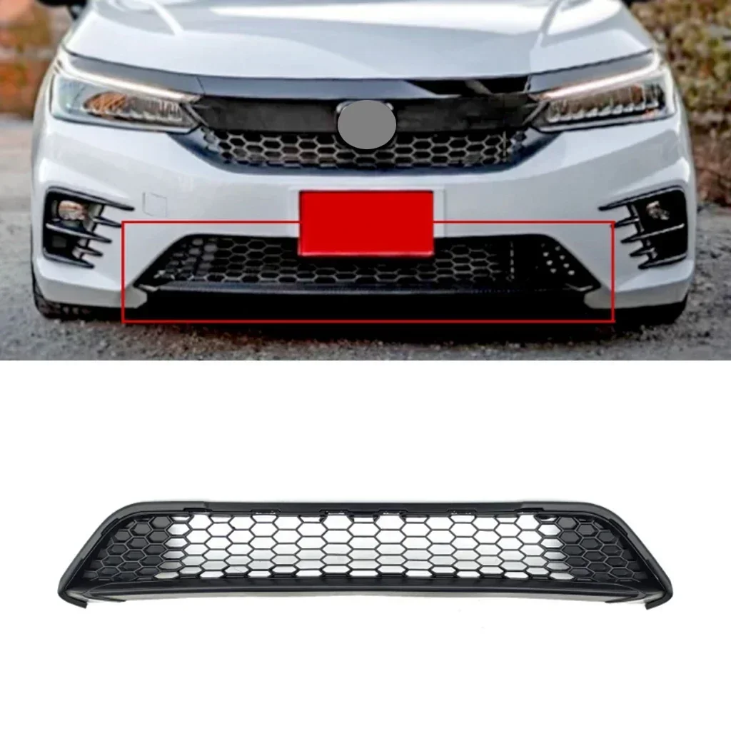 

New! Front Bumper Grille Hood Tuning Racing Grill For Honda City RS 2020 2021 2022 2023 Bumper Hood Upper Lower Mesh Grills