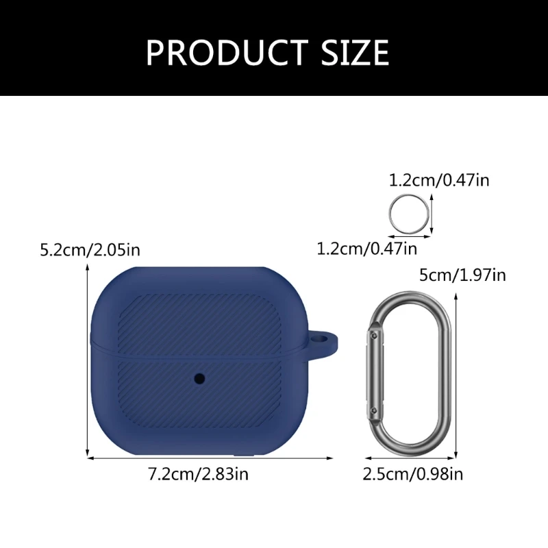 Funda protectora para auriculares, estuche almacenamiento ligero para auriculares Buds 3, carcasa protección completa