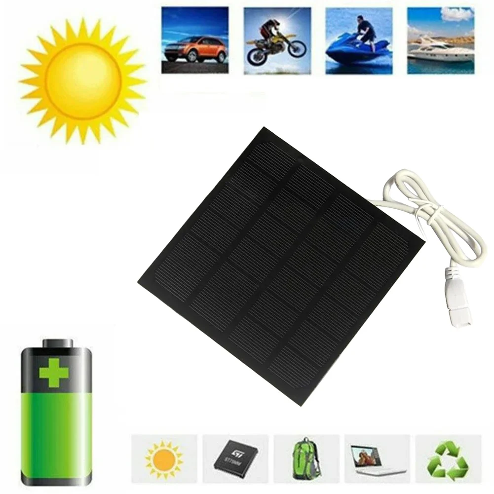 

Efficient Solar Charging Device Portable Charger Waterproof Charger 6W Solar Panel Compatible With Mobile Phones